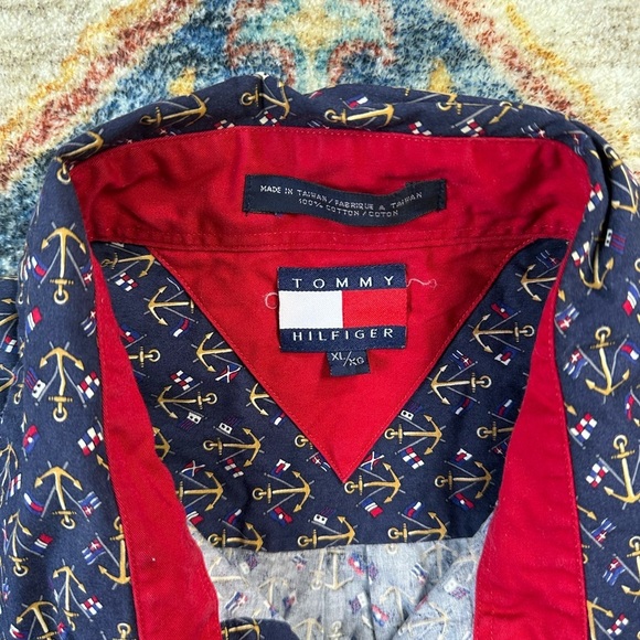Tommy Hilfiger Anchors All Over Print Button-up Shirt - Picture 3 of 4
